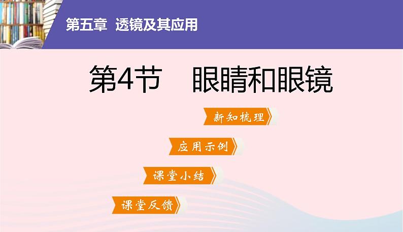 新人教版 八年级物理上册 第5章 透镜及其应用  5.4眼睛和眼镜 课件02