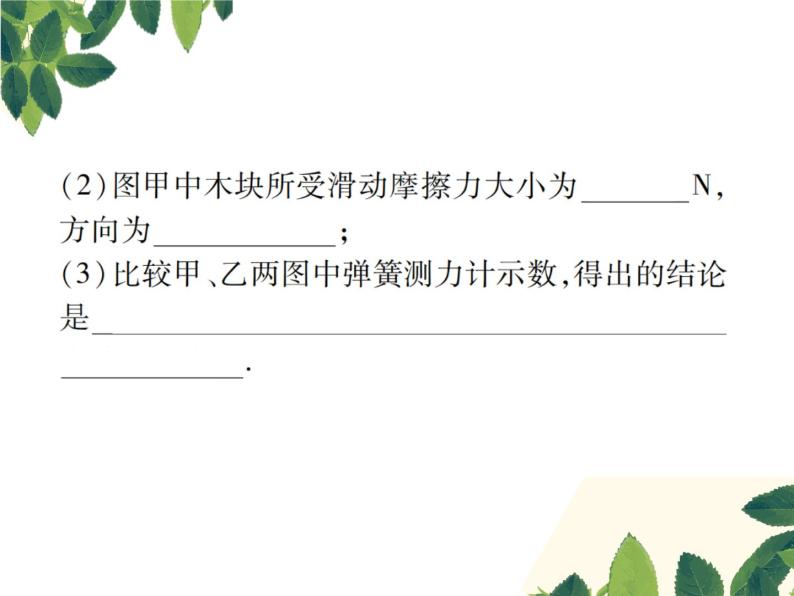 人教版八年级下册物理第八章 实验突破三《探究影响滑动摩擦力大小的因素》 课件04