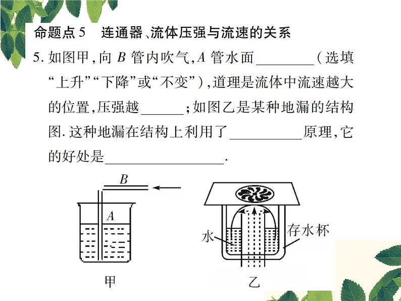 人教版八年级下册物理第九章 章末总结与复习 课件07