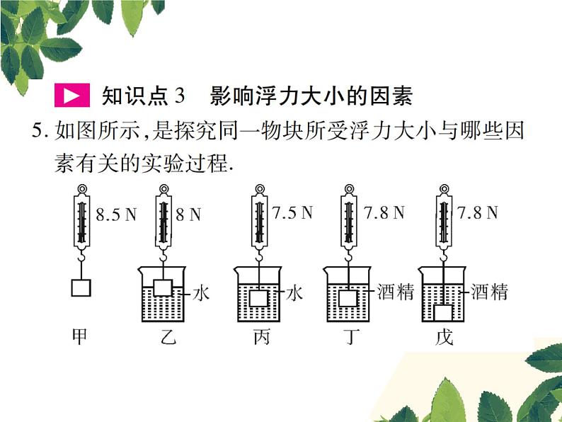 人教版八年级下册物理第十章第一节《浮力》 课件08