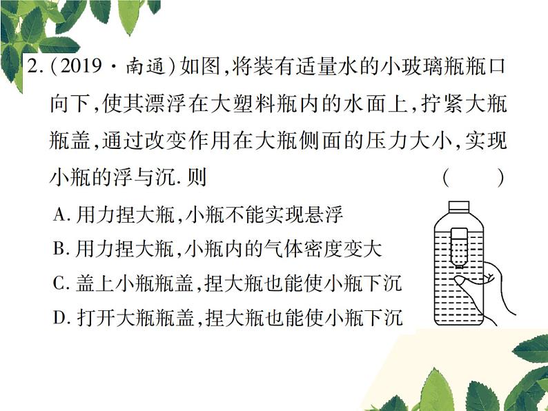 人教版八年级下册物理第十章 专题突破五《浮力、压强综合分析》03