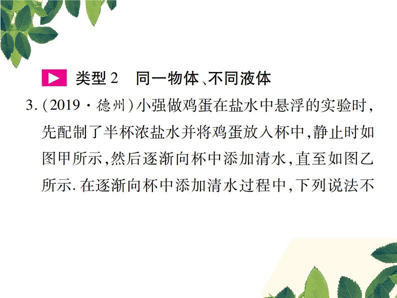 人教版八年级下册物理第十章 专题突破五《浮力、压强综合分析》04