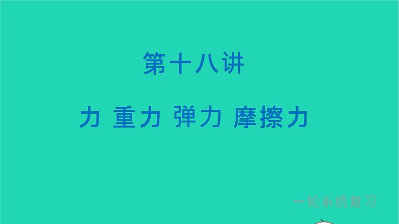 冲刺2021中考物理第一轮系统复习课件打包29套01