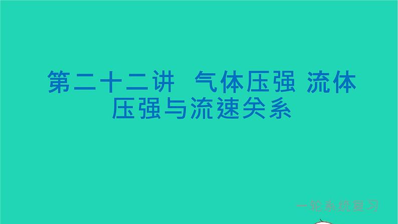 冲刺2021中考物理第一轮系统复习课件打包29套01