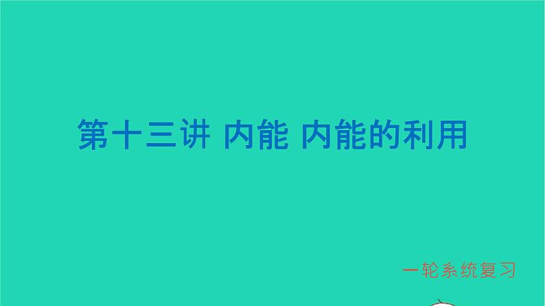 冲刺2021中考物理第一轮系统复习课件打包29套01