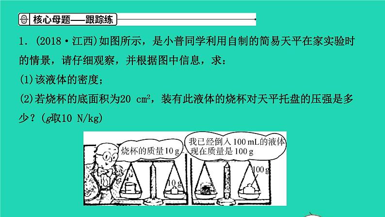 江西省2021年中考物理考点复习第十一讲压强的计算课件202103091131第7页