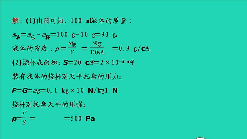 江西省2021年中考物理考点复习第十一讲压强的计算课件202103091131第8页