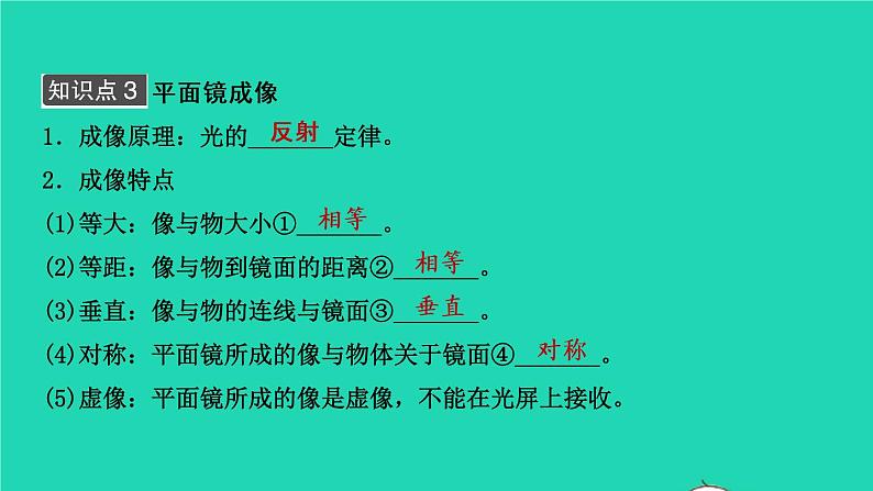 江西省2021年中考物理考点复习第四讲光现象课件202103091132第8页