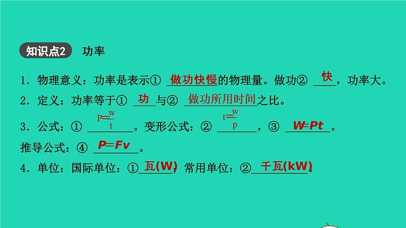 江西省2021年中考物理考点复习第十四讲功和机械能课件202103091129第3页