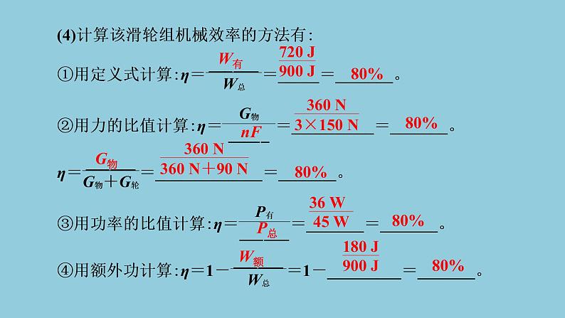 2021中考物理专题复习课件 第2部分 专题突破 专题4  效率专题 课件第5页