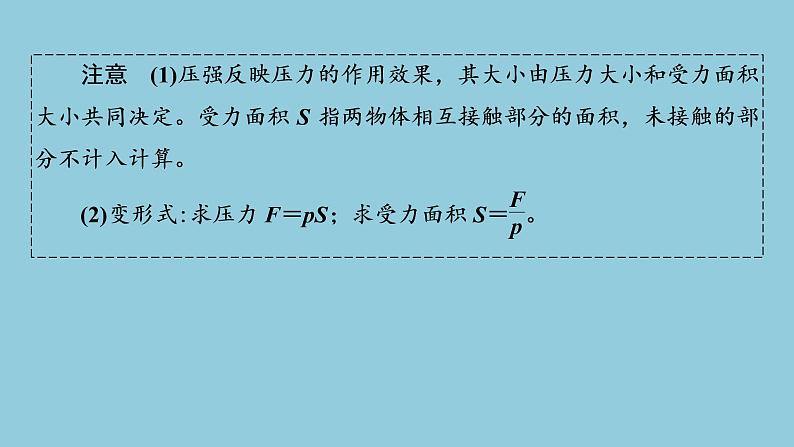 2021中考物理专题复习课件 第1部分 基础过关 第9课时 压强　流体压强与流速的关系课件第5页