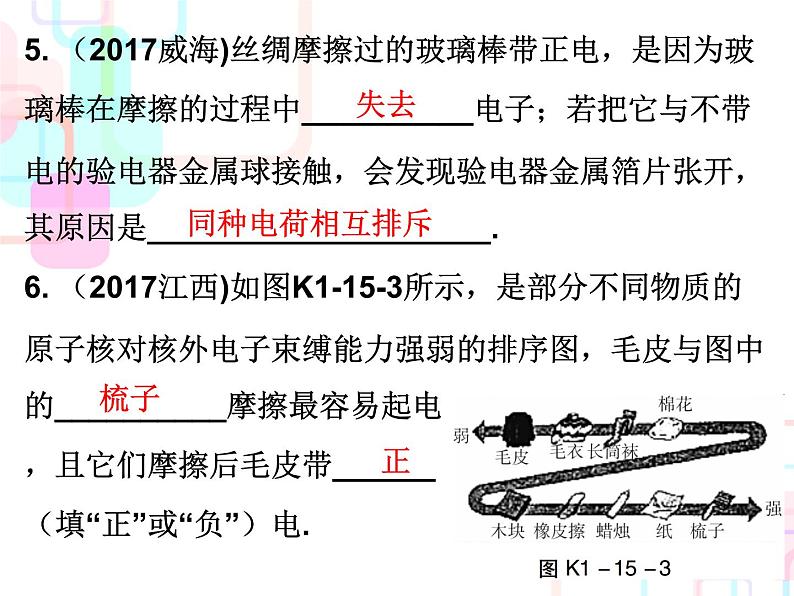 2018春广东中考必备人教版物理课件：第一部分教材梳理 第十五章电流和电路 (共26张PPT)06