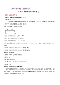 2021年中考物理三轮冲刺过关 专题12 解决杠杆必考题的思路（教师版含解析）