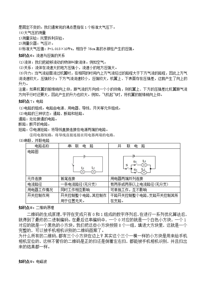 2021年中考物理三轮冲刺过关 专题28 疫情防控中的热点问题解决办法（学生版）02