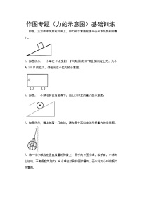 2021年中考物理二轮复习——作图专题（力的示意图）基础训练