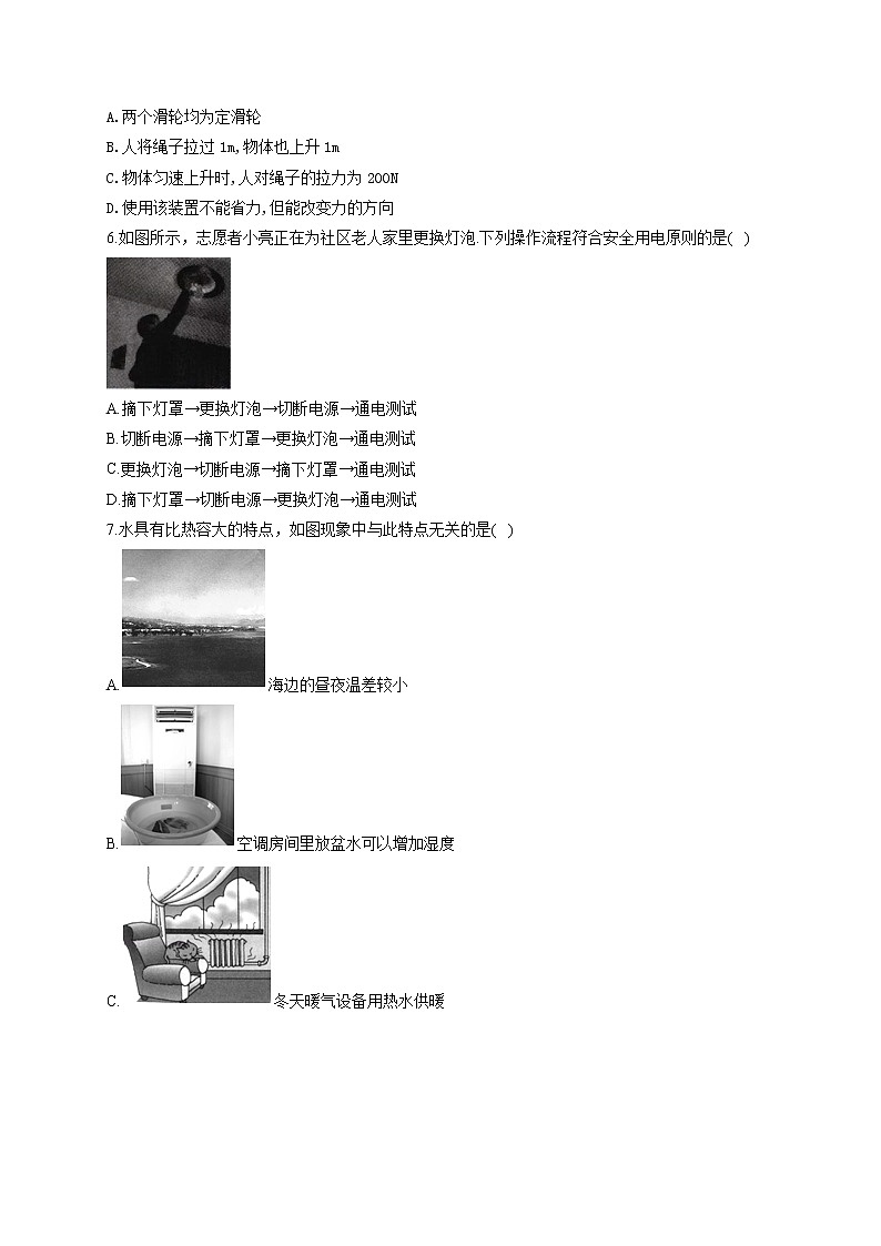2021届中考物理仿真模拟卷 湖南长沙地区专用02