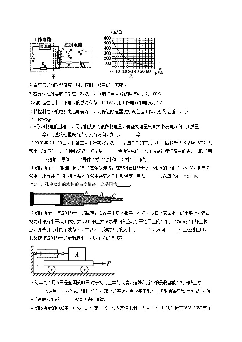 2021届中考物理仿真模拟卷 河南地区专用03