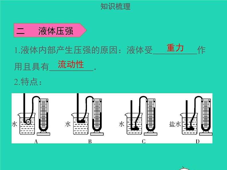 广东省2021年中考物理一轮复习第11课时压强液体压强基础整合提升课件20210422421第8页