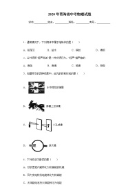 青海省2020年中考物理试题