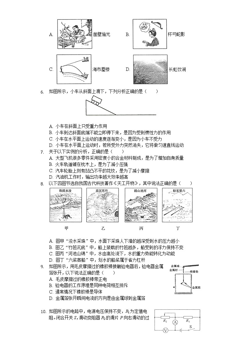 2020年山东省滨州市中考物理试卷第2页
