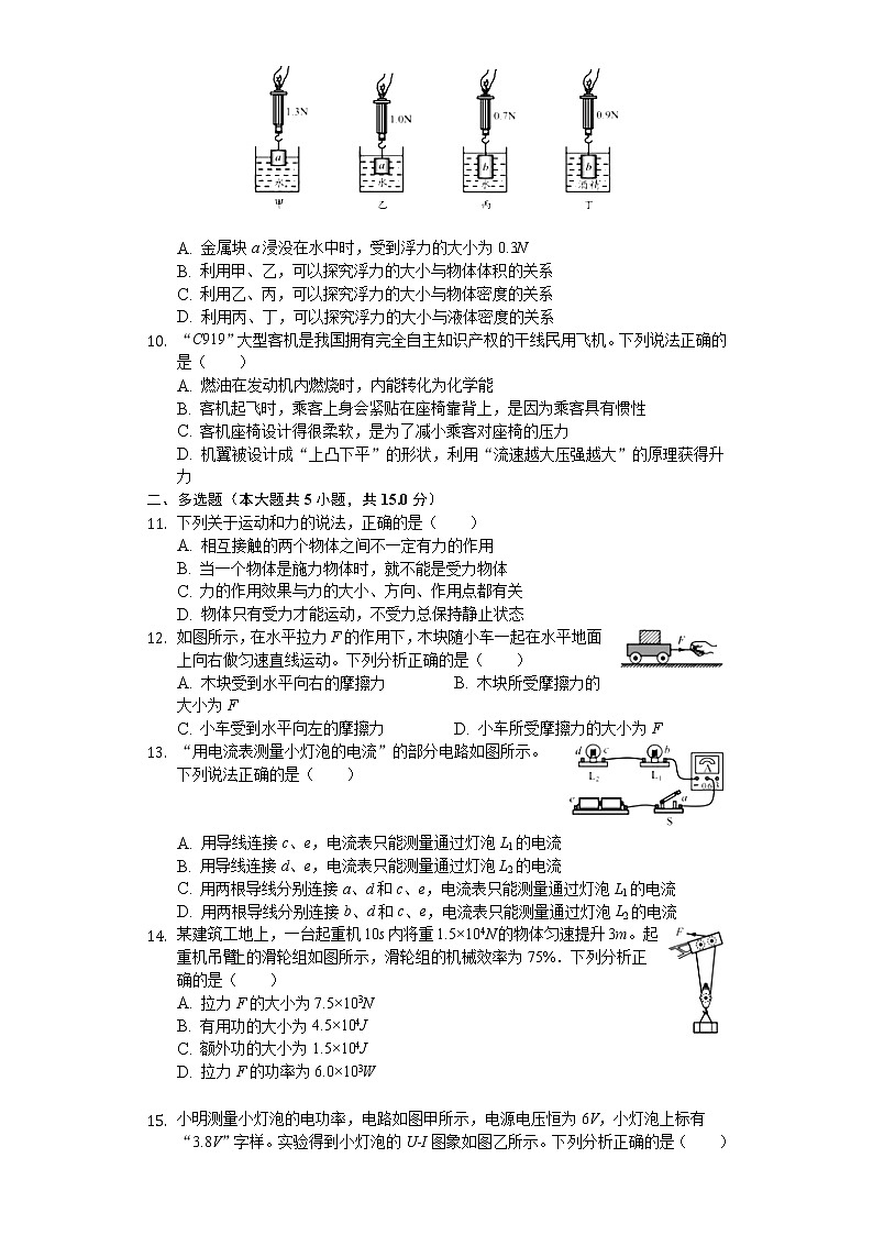 2020年山东省青岛市中考物理试卷02