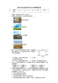 2020年山东省枣庄市中考物理试卷