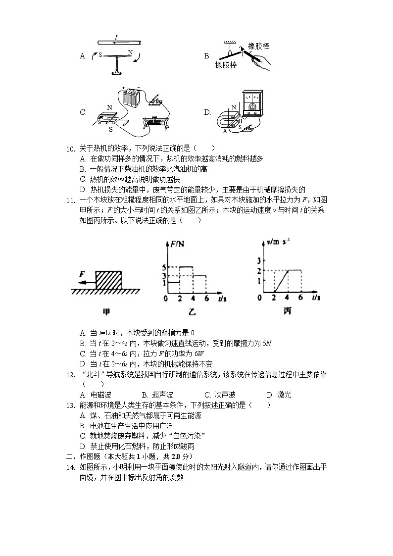 2020年山东省枣庄市中考物理试卷第3页