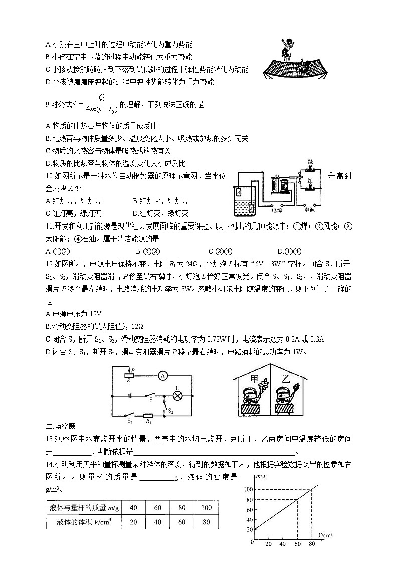 2021年人教版中考物理模拟试卷（五）02