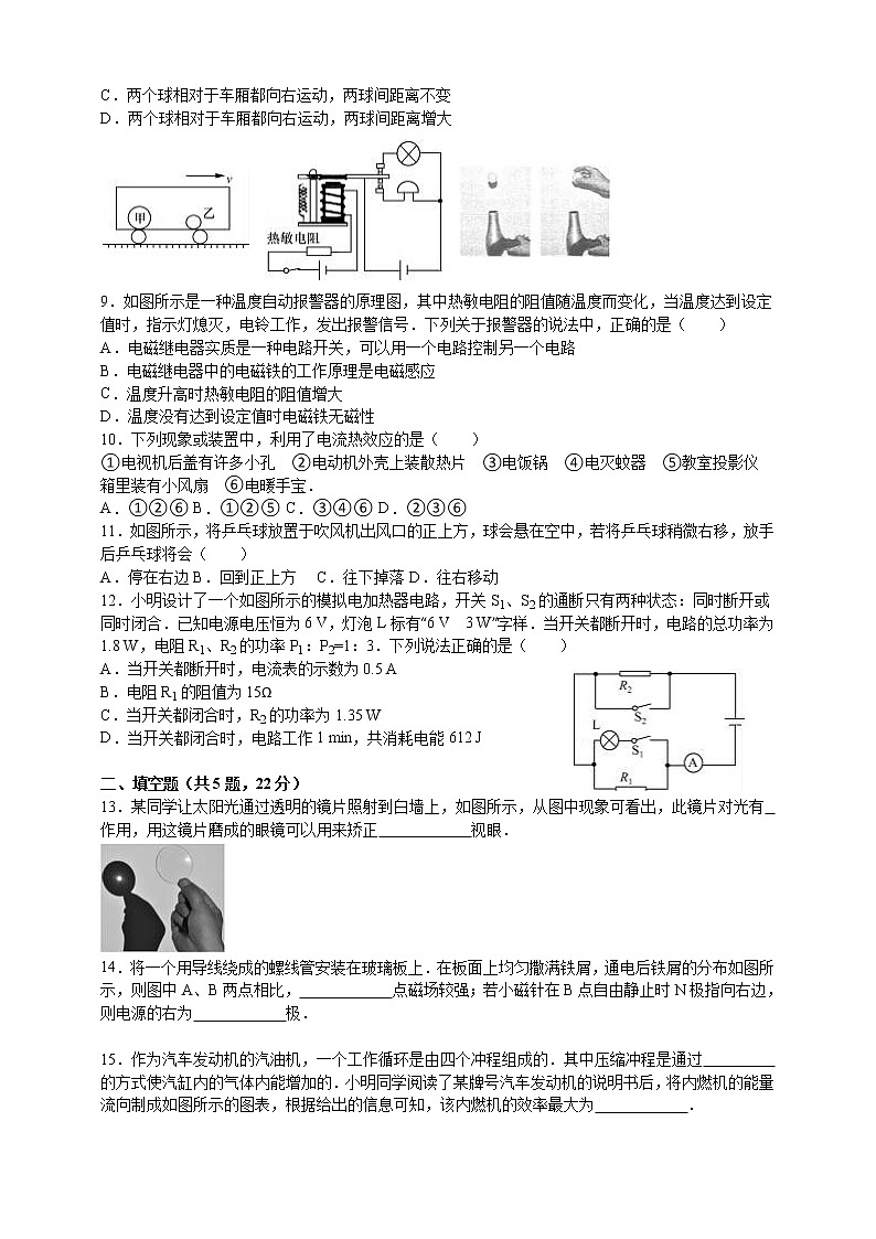 2021年人教版中考物理模拟试卷（六）02