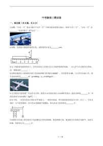 安徽2021中考物理仿真模拟冲刺卷8套附解析