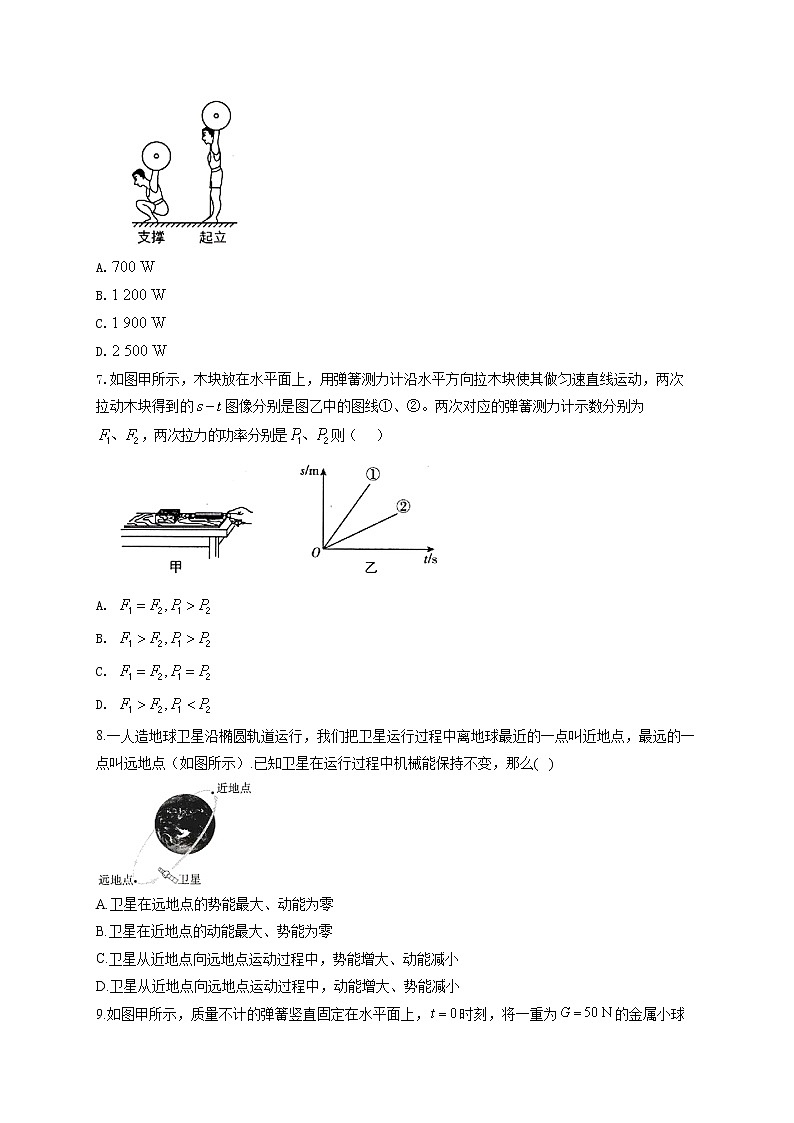 八年级下册物理人教版易混易错提升训练  （5）功和机械能03