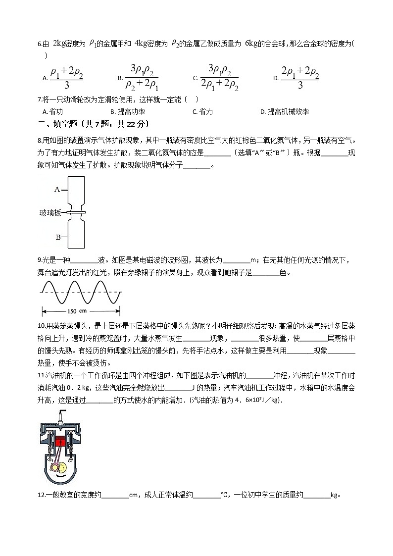 广东省茂名市2021年中考物理一模试卷02
