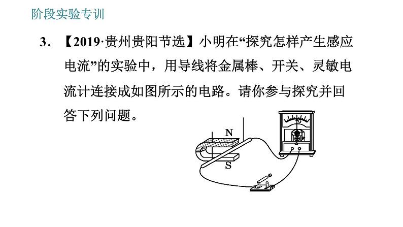 北师版九年级上册物理课件 第14章 阶段实验专训  电动机与发电机原理的对比07