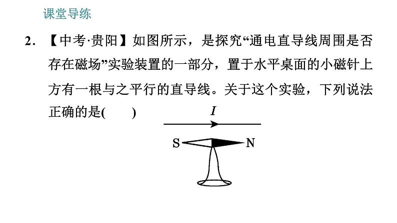 教科版九年级上册物理课件 第7章 7.2   电流的磁场05