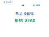 教科版九年級(jí)上冊(cè)物理課件 期末提分練案 第3講 第1課時(shí)  達(dá)標(biāo)訓(xùn)練