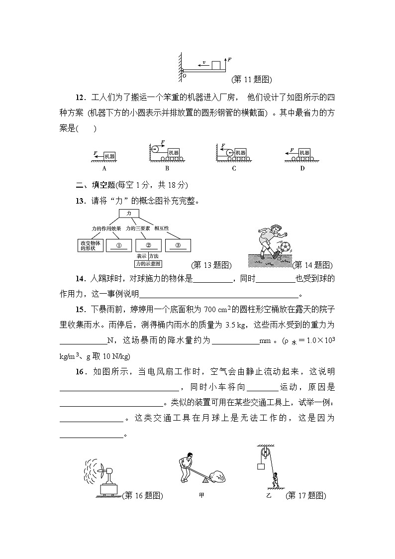 沪粤版八年级下册物理第六章达标检测卷03