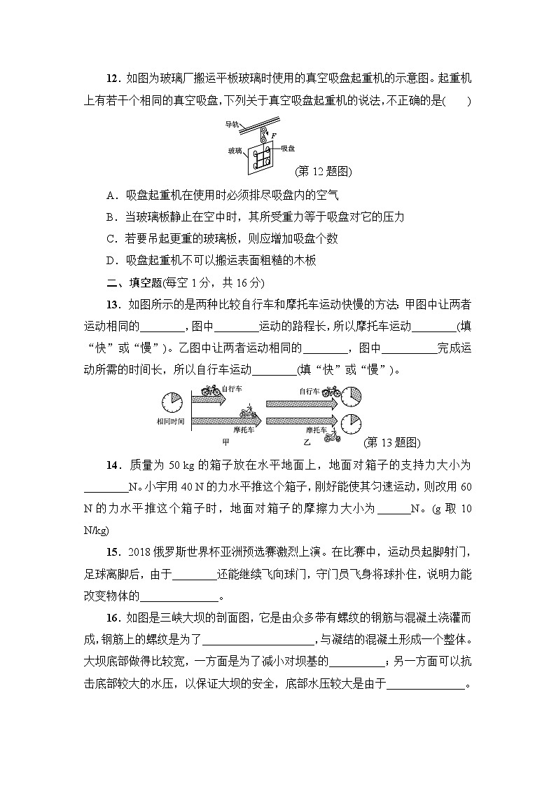 沪粤版八年级下册物理期末达标检测卷03