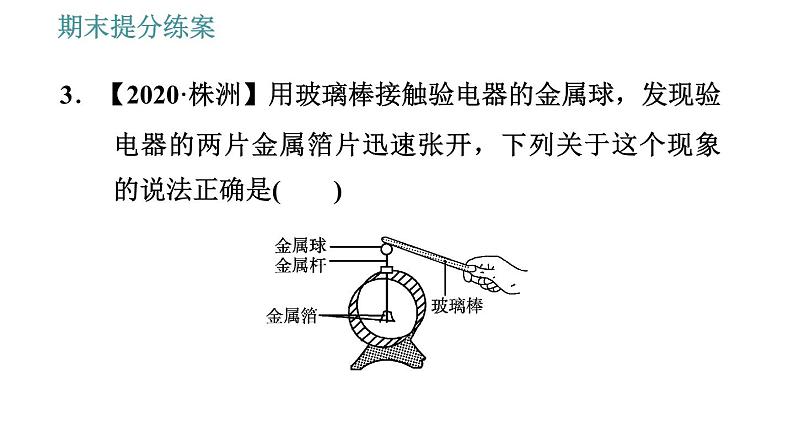 教科版九年级上册物理课件 期末提分练案 第2讲 第1课时  达标训练06