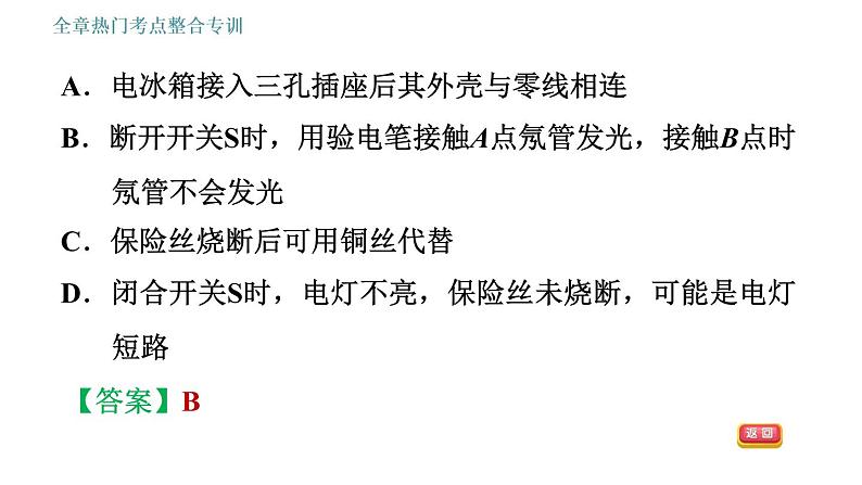 教科版九年级下册物理课件 第9章 全章热门考点整合专训08