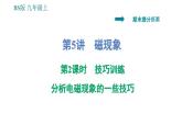北师版九年级上册物理课件 期末提分练案 第5讲   第2课时   技巧训练  分析电磁现象的一些技巧