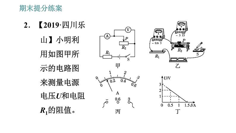 北师版九年级上册物理课件 期末提分练案 第3讲   第2课时   方法训练 应用欧姆定律中的常用方法05