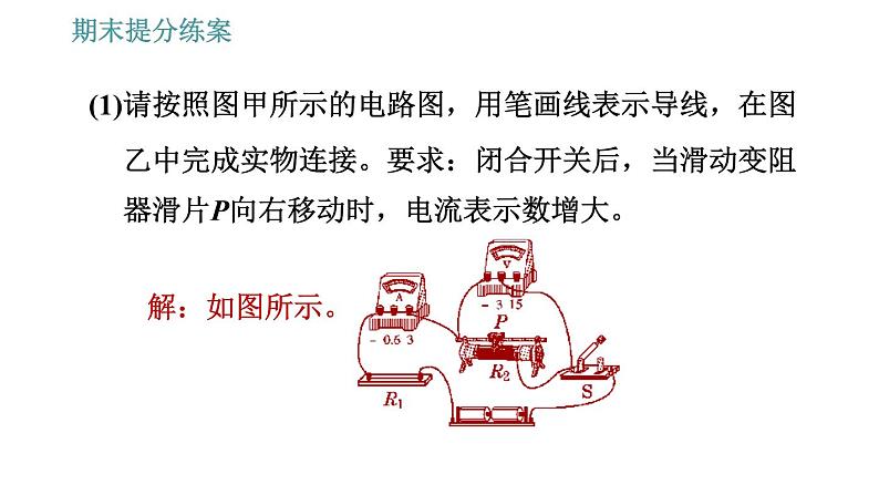 北师版九年级上册物理课件 期末提分练案 第3讲   第2课时   方法训练 应用欧姆定律中的常用方法06