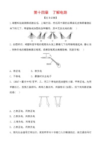 2018届中考物理总复习专题训练：第十四章　了解电路