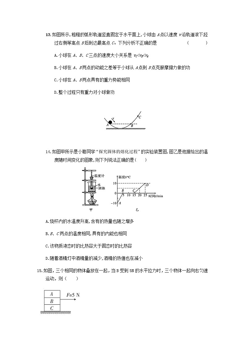 2021年安徽省初中学业水平考试模拟试题-物理第3页