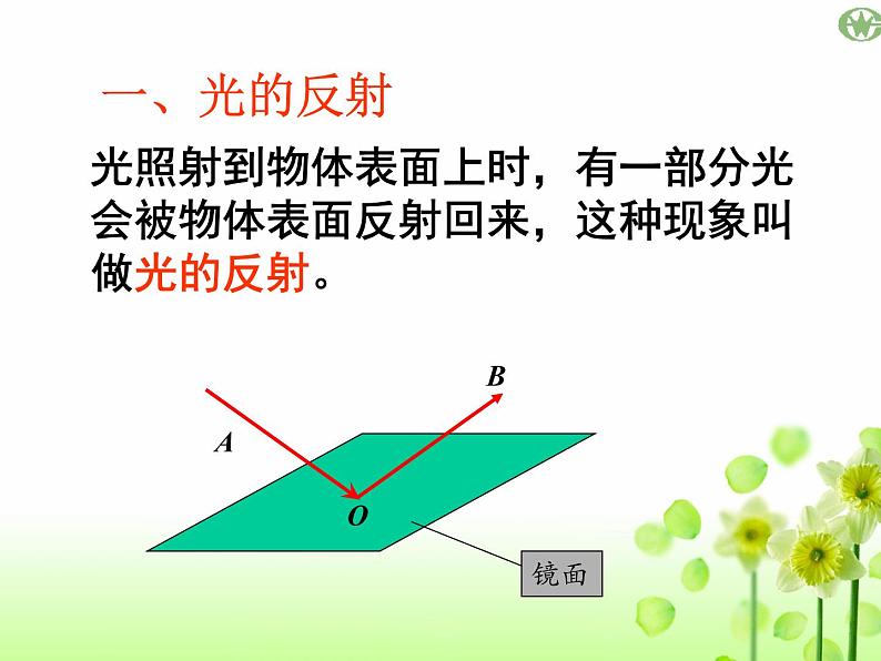 人教版物理八年级上4.2光的反射 课件02