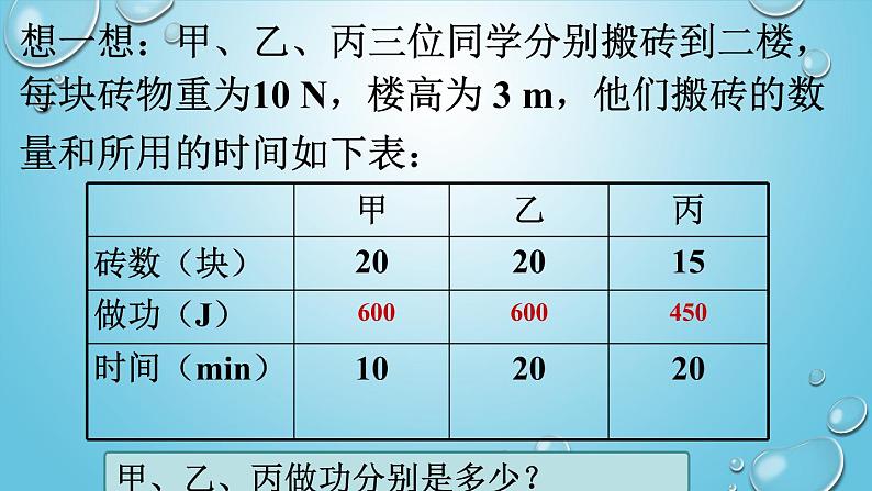 2020-2021学年北师大版物理八年级下册-9.4 功率PPT课件05