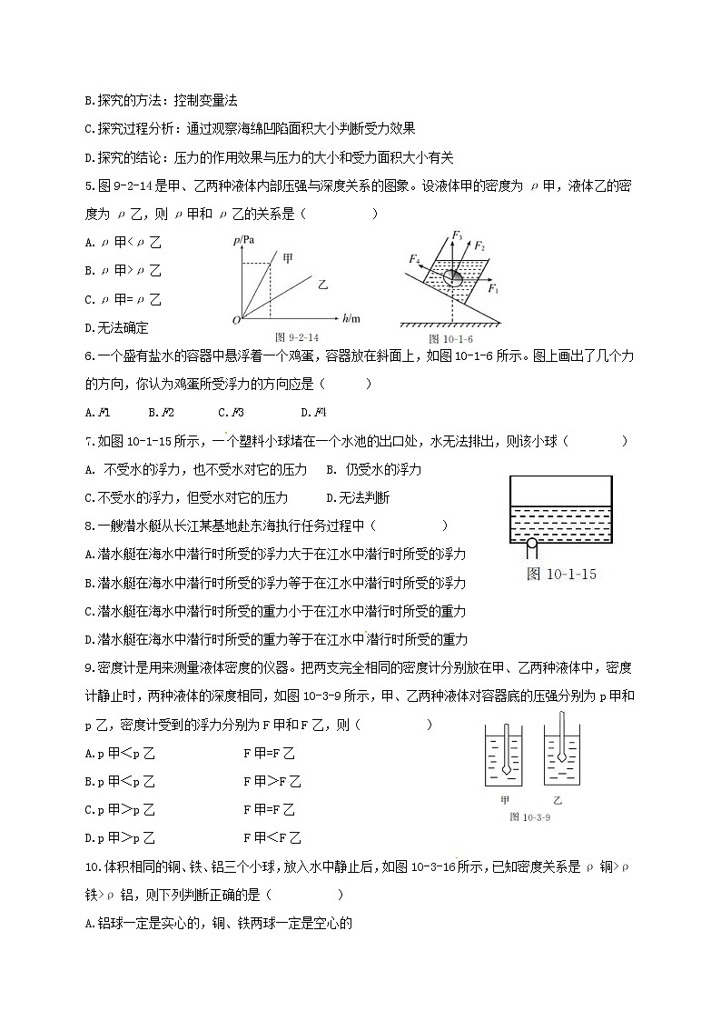天津市宁河区2016-2017学年八年级下学期期中考试物理试题第2页