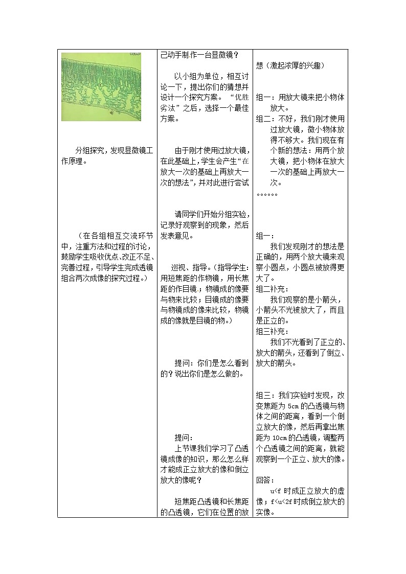 人教版八年级上册物理5.5 显微镜和望远镜 教案 202