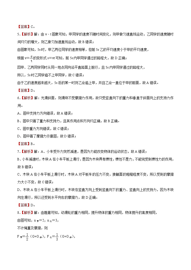 2021广西区中考物理押题卷6（有答案）02