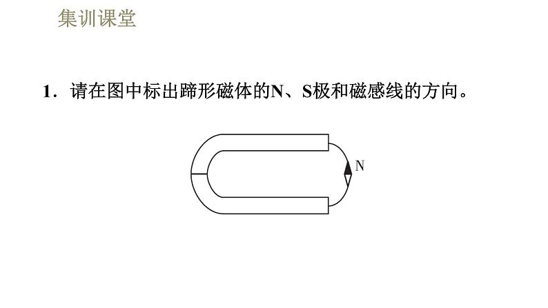 人教版九年级全一册物理习题课件 第20章 集训课堂 电磁的作图与计算04